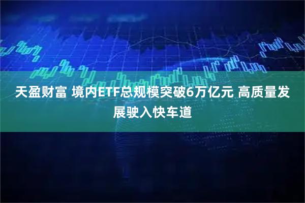 天盈财富 境内ETF总规模突破6万亿元 高质量发展驶入快车道